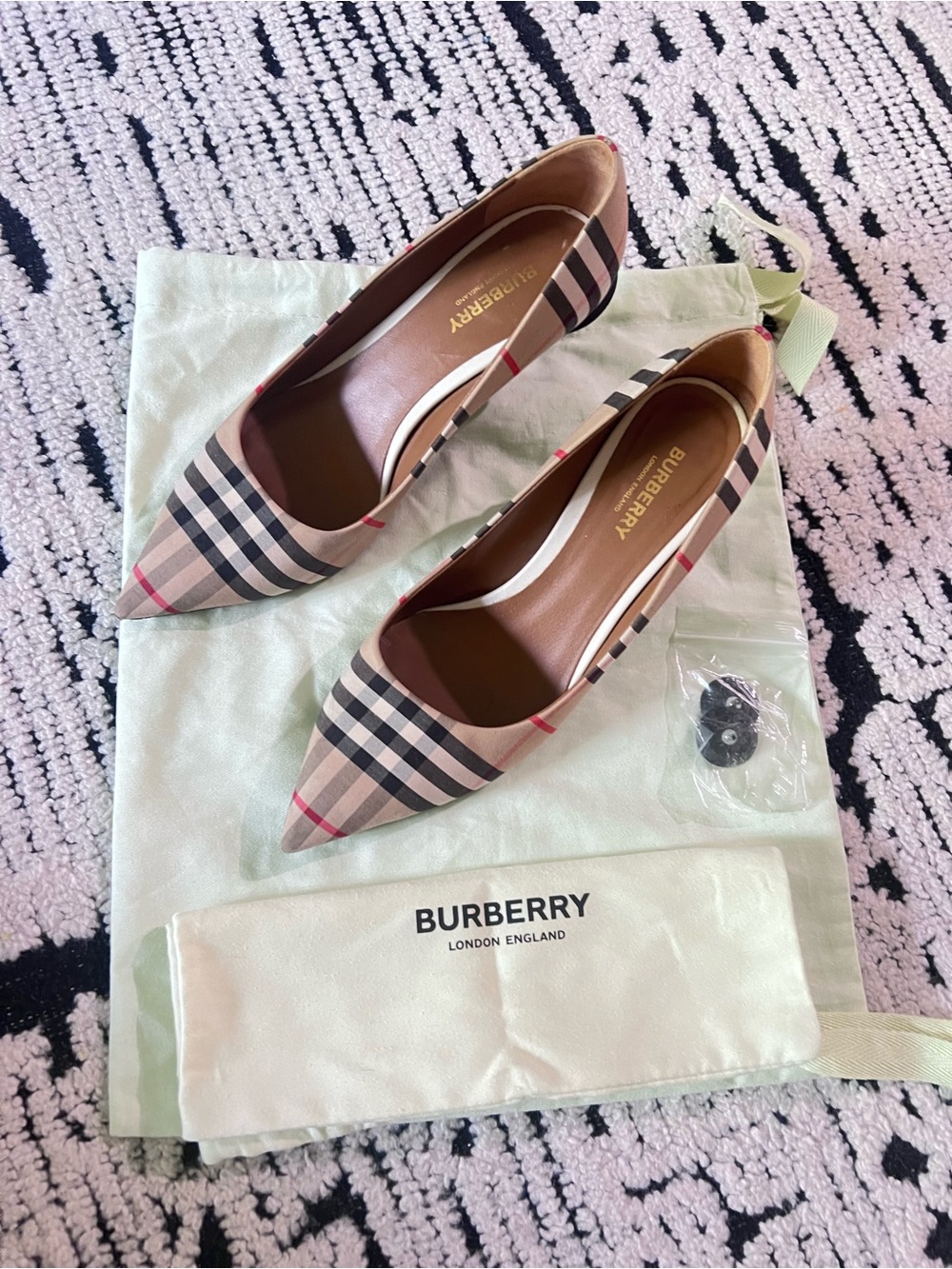 Burberry Vintage check cotton pumps - Picture 1 of 16